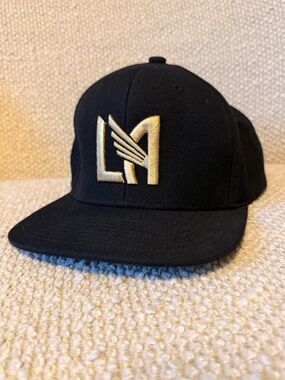 Los Angeles FC 'Dawn' Adjustable Snapback Hat Mitchell & Ness Black MLS